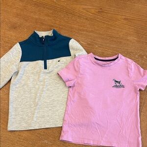 crown & ivy Purple and Gray Kids' Shirt and Sweatshirt Set